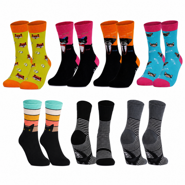 Unisex Pet Lover Crew Socks – Funny Cat and Dog Cotton Socks