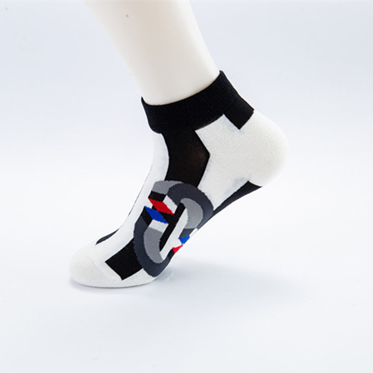 Colorful Low Cut Socks - Duck Scene