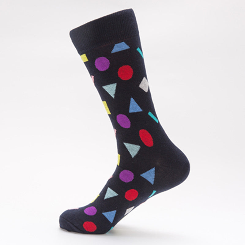 Geometric Crew Socks