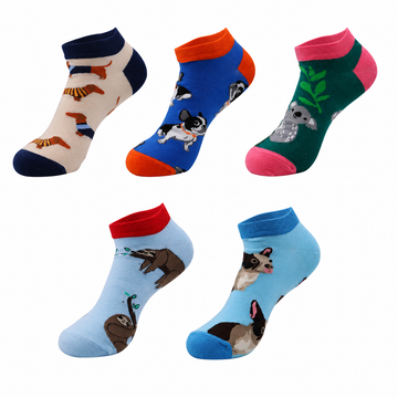 Men’s Novelty Fruit Boat Socks – Thin Cotton Low Cut Summer Socks