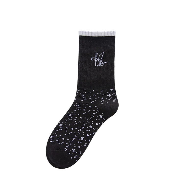 Men’s Ocean Character Athletic Long Socks – Novelty Cotton-Blend Skate Crew Socks