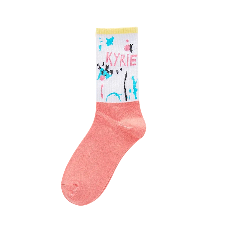Men’s Ocean Character Athletic Long Socks – Novelty Cotton-Blend Skate Crew Socks