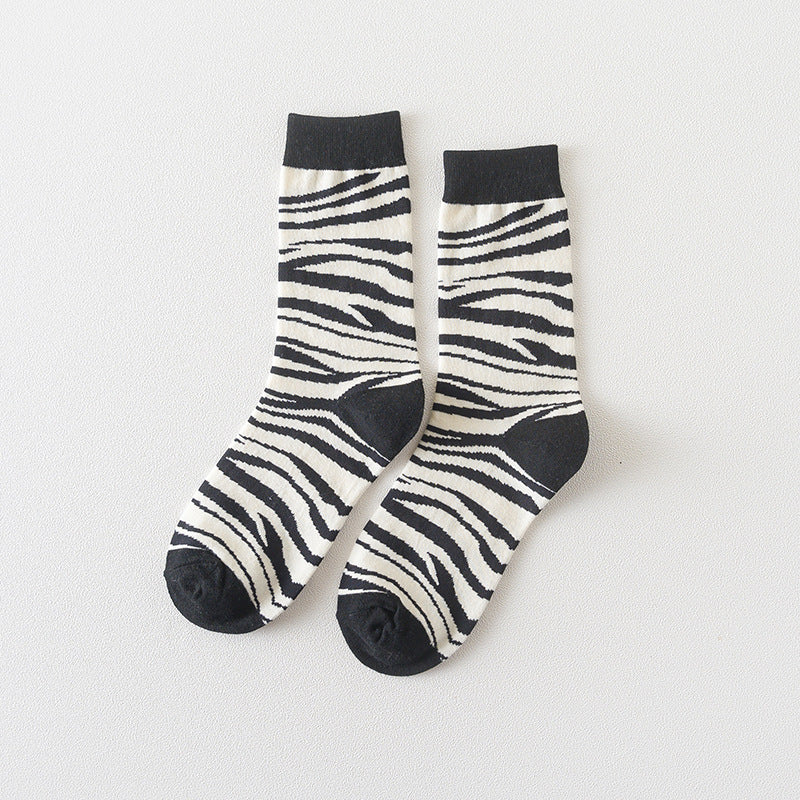Unisex Japanese-Inspired Couple Crew Socks – Soft Cotton Socks for Spring Autumn