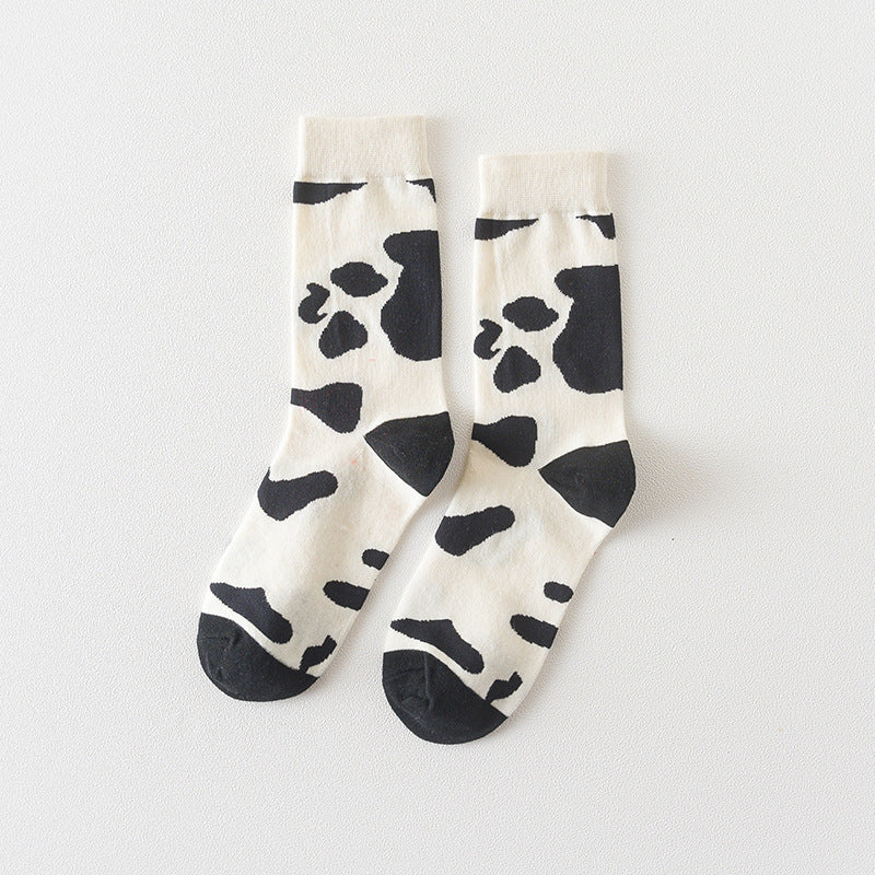 Unisex Japanese-Inspired Couple Crew Socks – Soft Cotton Socks for Spring Autumn