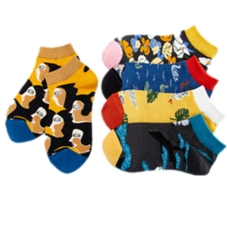 Colorful Low Cut Socks - Banana