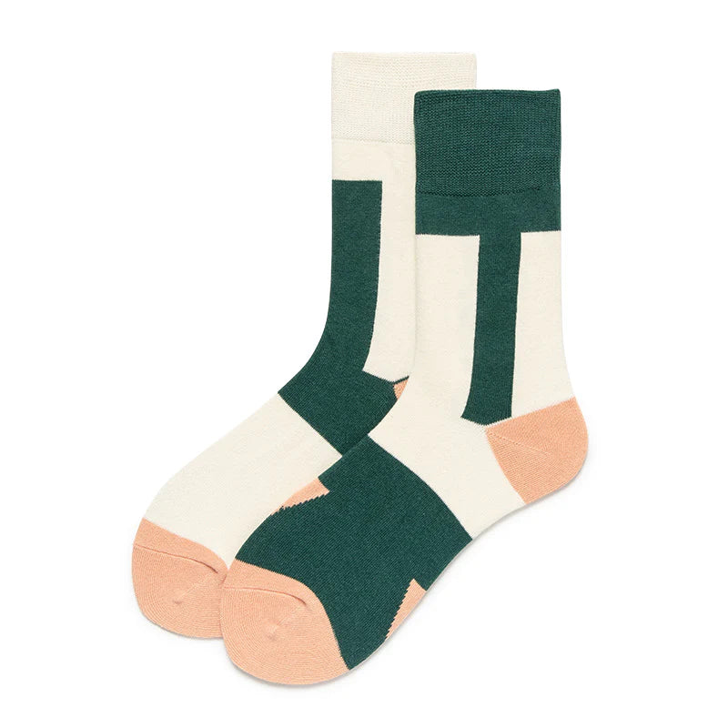 Unisex Slouch-Fit Crew Socks – Spring Cotton Streetwear Skate Socks