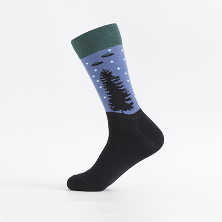 Playful Graphic Crew Socks