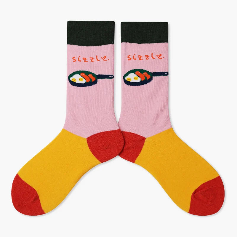 Women’s Storybook Bunny Mid-Calf Socks – Soft Friction-Reducing Casual Socks