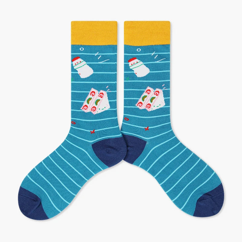 Women’s Storybook Bunny Mid-Calf Socks – Soft Friction-Reducing Casual Socks