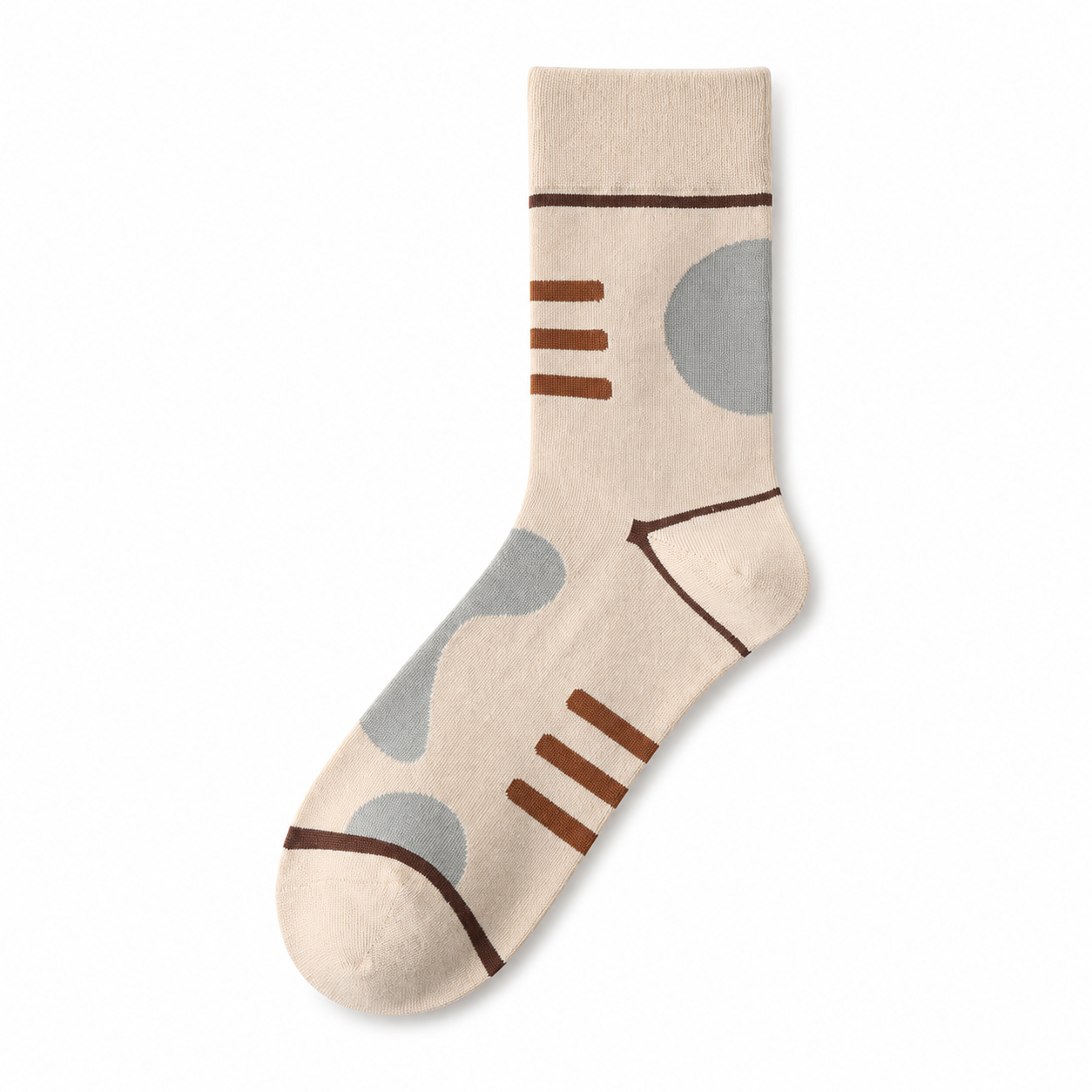 Women’s Mini Motif Embroidered Crew Socks – Cute Casual Cotton Socks
