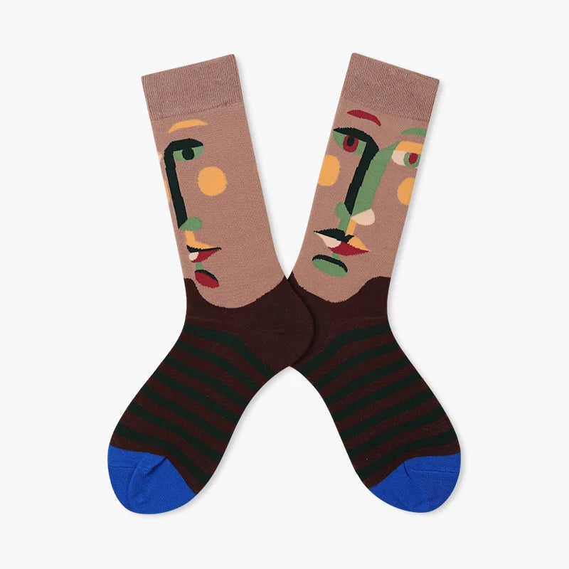 Women’s Café Society High-Crew Socks – Polished Autumn Winter Dress Socks