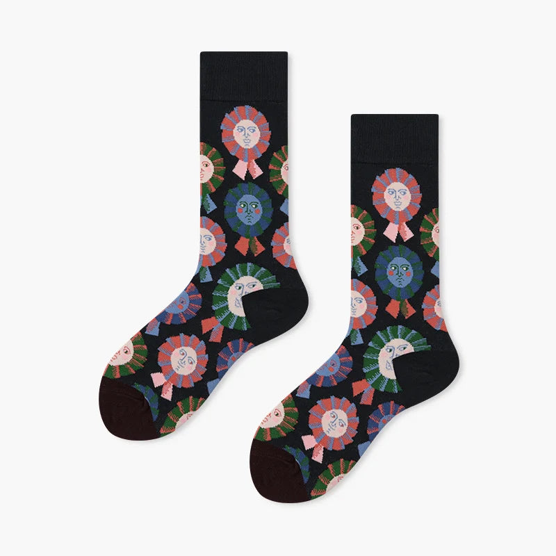 Women’s Boulevard Chic Tube Socks – French-Inspired Seasonal Fashion Socks