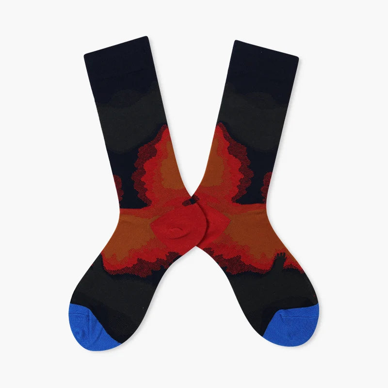 Women’s Café Society High-Crew Socks – Polished Autumn Winter Dress Socks