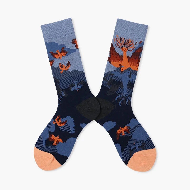 Women’s Café Society High-Crew Socks – Polished Autumn Winter Dress Socks