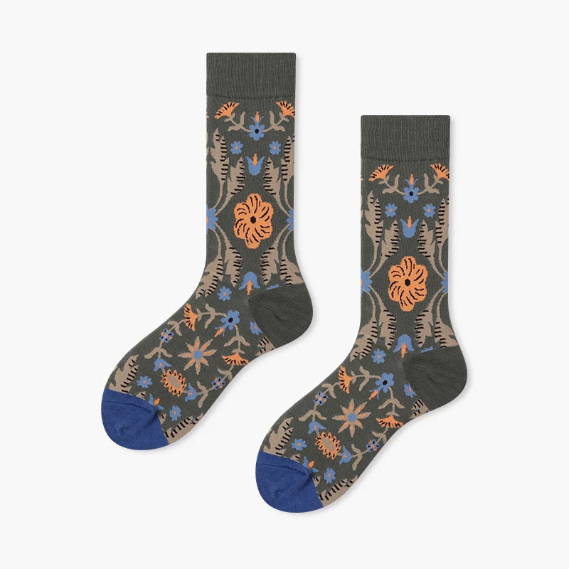 Women’s Atelier Style Long Crew Socks – Sophisticated Fall Winter Everyday Socks