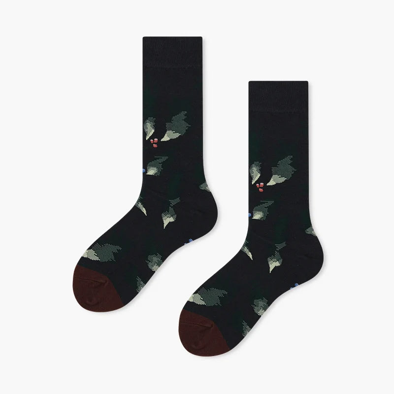 Women’s Atelier Style Long Crew Socks – Sophisticated Fall Winter Everyday Socks