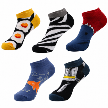 Men’s Fresh Fruit Ankle Socks – Thin Moisture-Absorbing Casual Socks