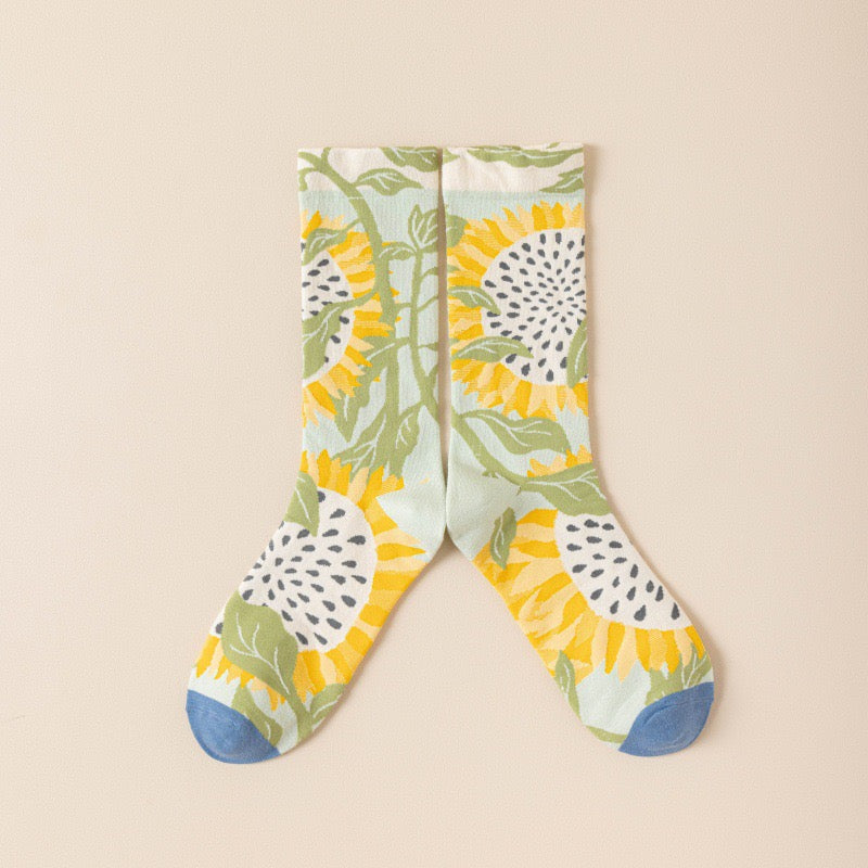 Wildflower Story Crew Socks