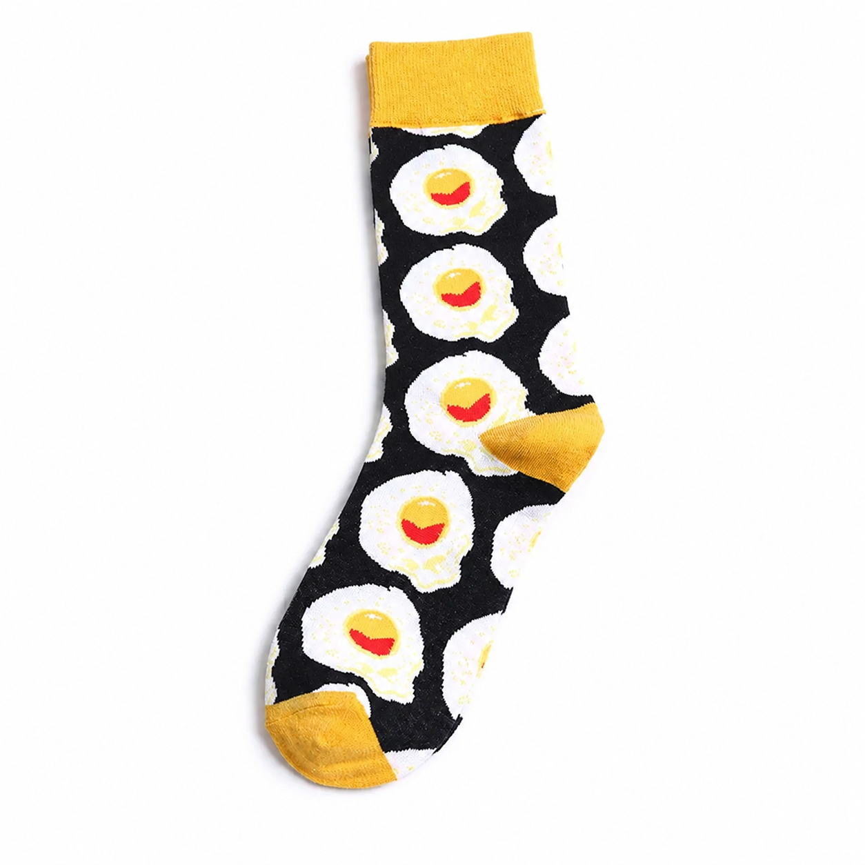 Unisex Food Medley Crew Socks – Cherry Avocado Burger & Egg Couple Socks