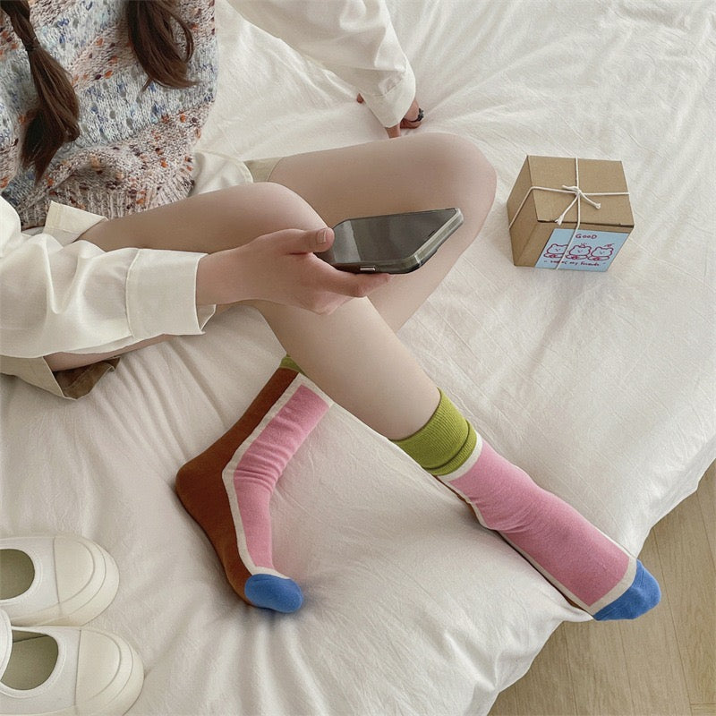 Vintage striped sock set