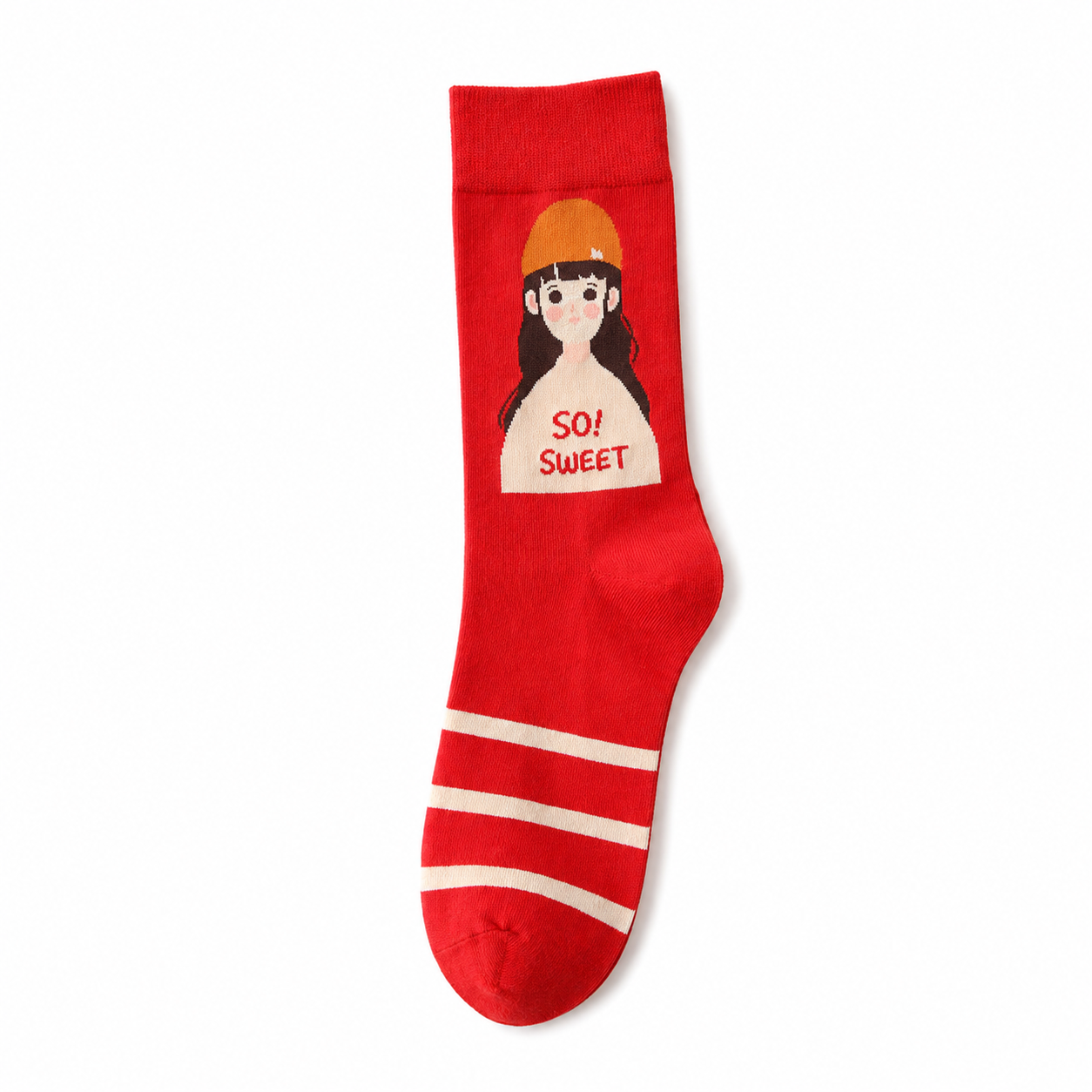 Women’s Charming Stitched Accent Crew Socks – Soft Everyday Cotton Socks