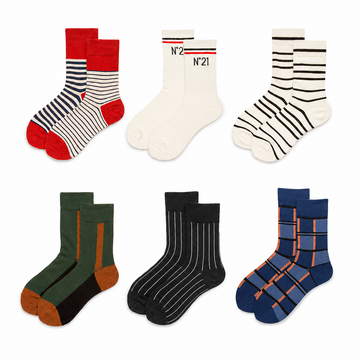 Unisex Urban Athletic Long Socks – Casual Cotton-Blend Skateboard Socks