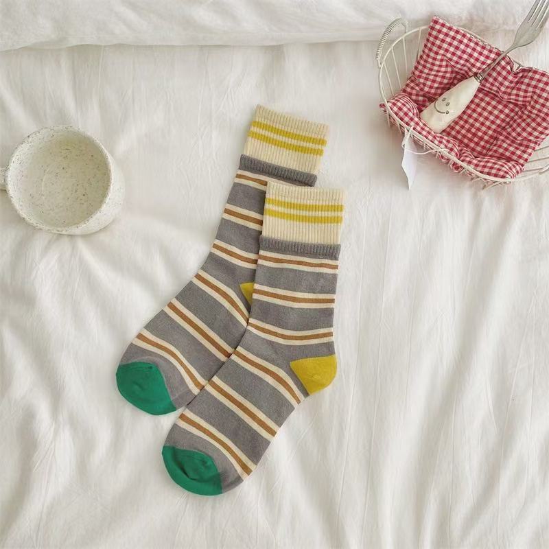 Vintage striped sock set
