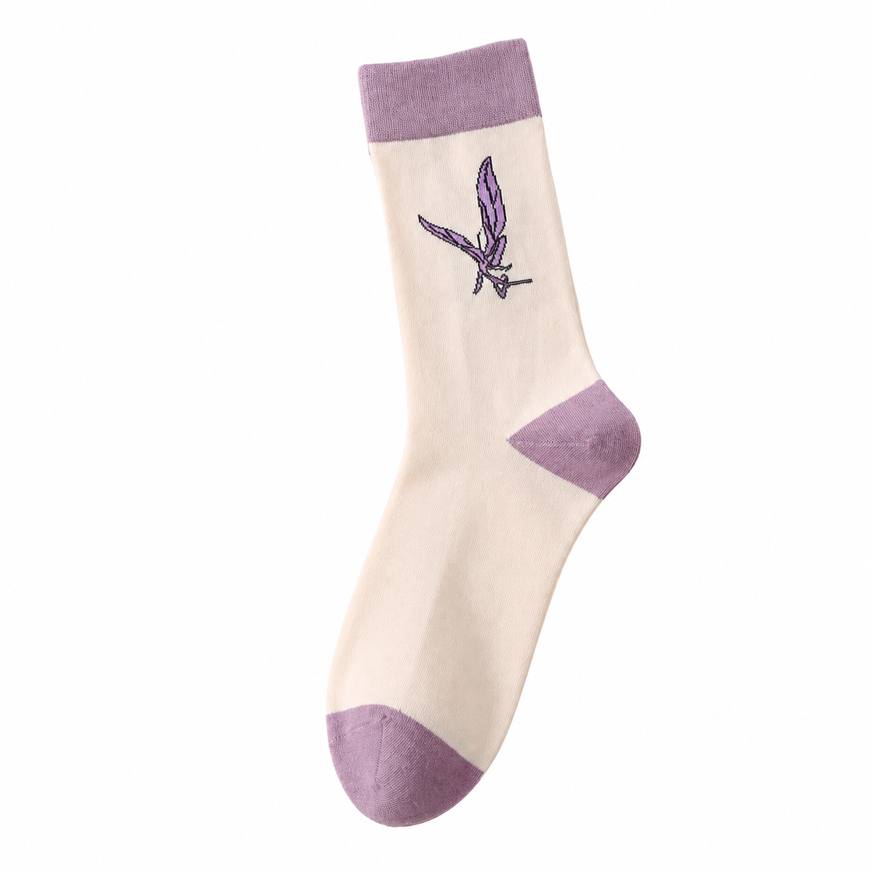 Women’s Korean-Inspired Embroidered Crew Socks – Cute Transitional Season Socks