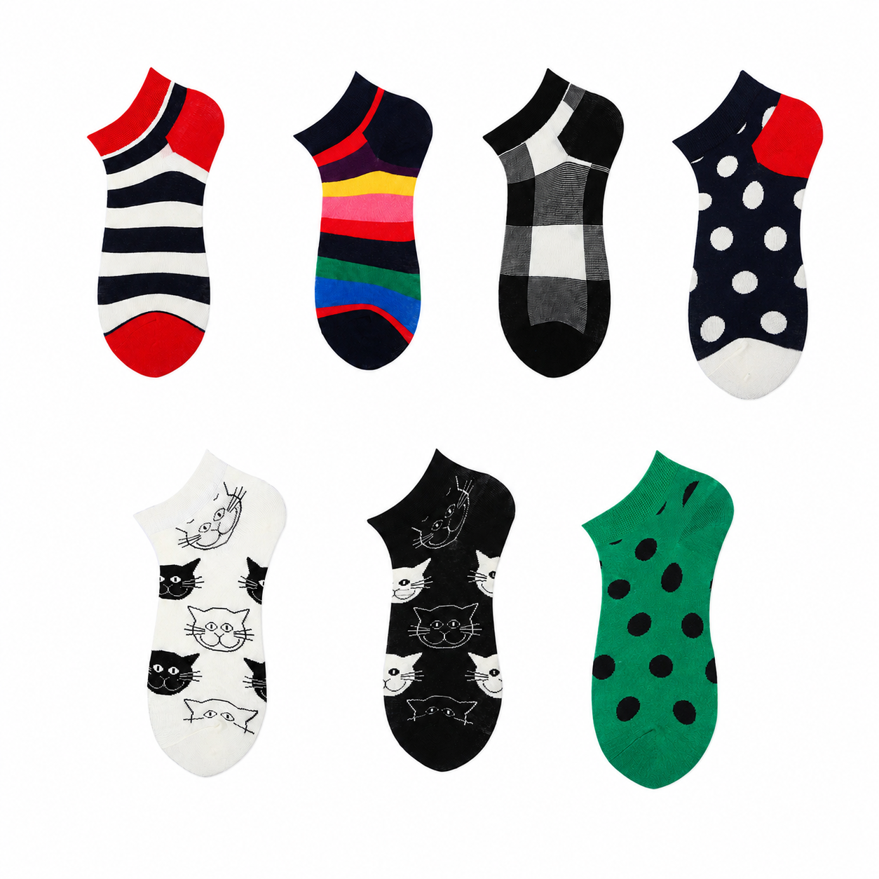 Unisex Urban Liner Socks – Thin Cotton-Blend Streetwear No-Show Socks
