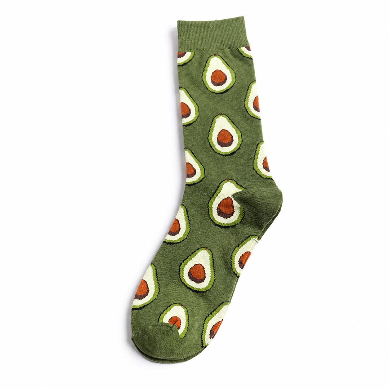 Unisex Food Medley Crew Socks – Cherry Avocado Burger & Egg Couple Socks