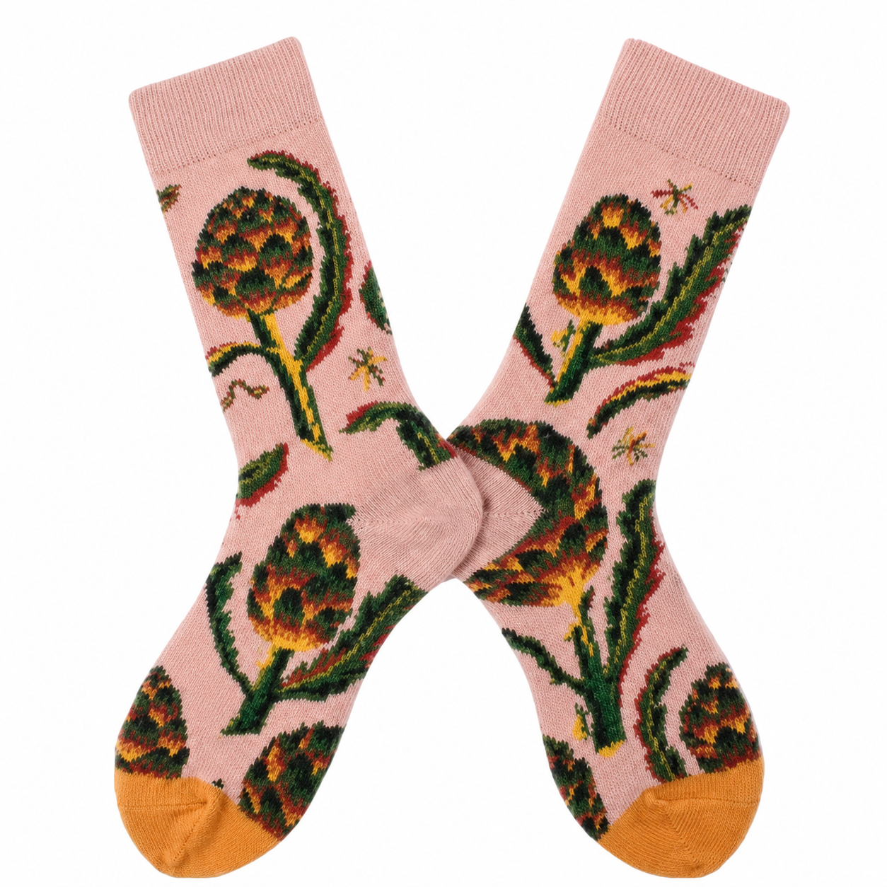 Women’s French-Inspired Face Mismatched Crew Socks – Korean-Style Couple Socks