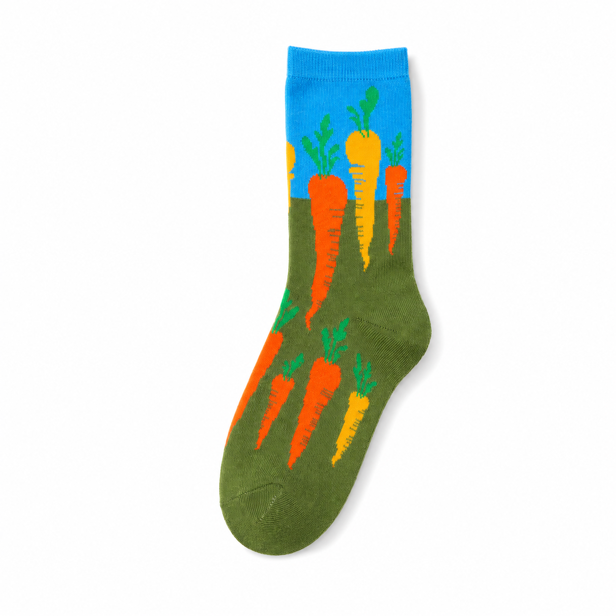 Women’s Rabbit Carrot Crew Socks – Funny Cartoon Novelty Socks