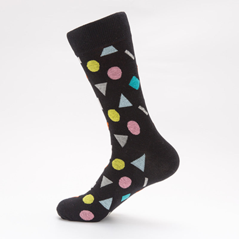 Geometric Crew Socks