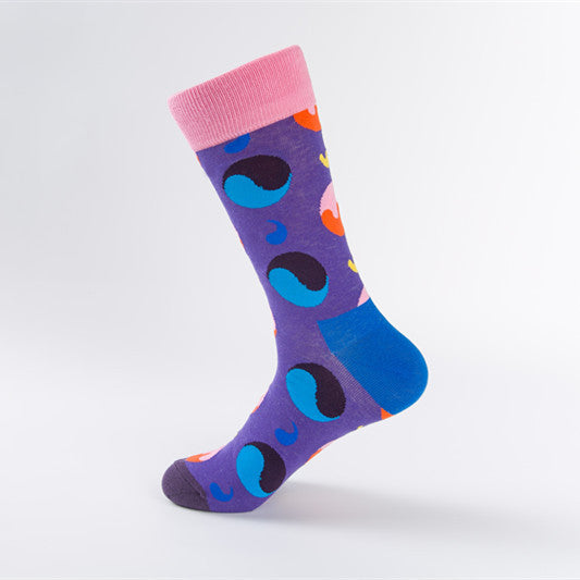 Street Skate Crew Socks - Deep Purple Brick