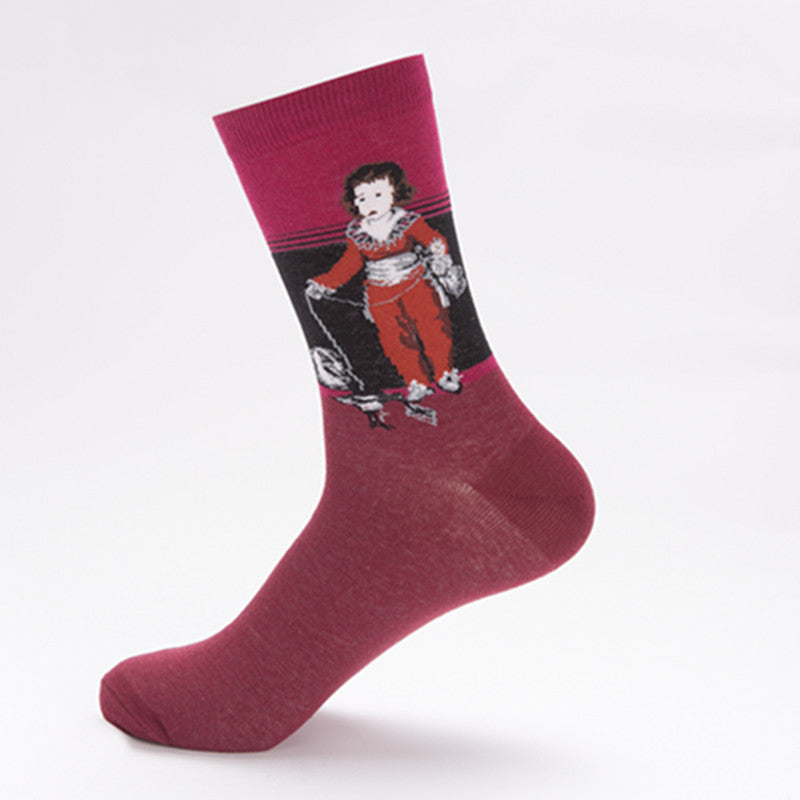 Art Portrait Crew Socks