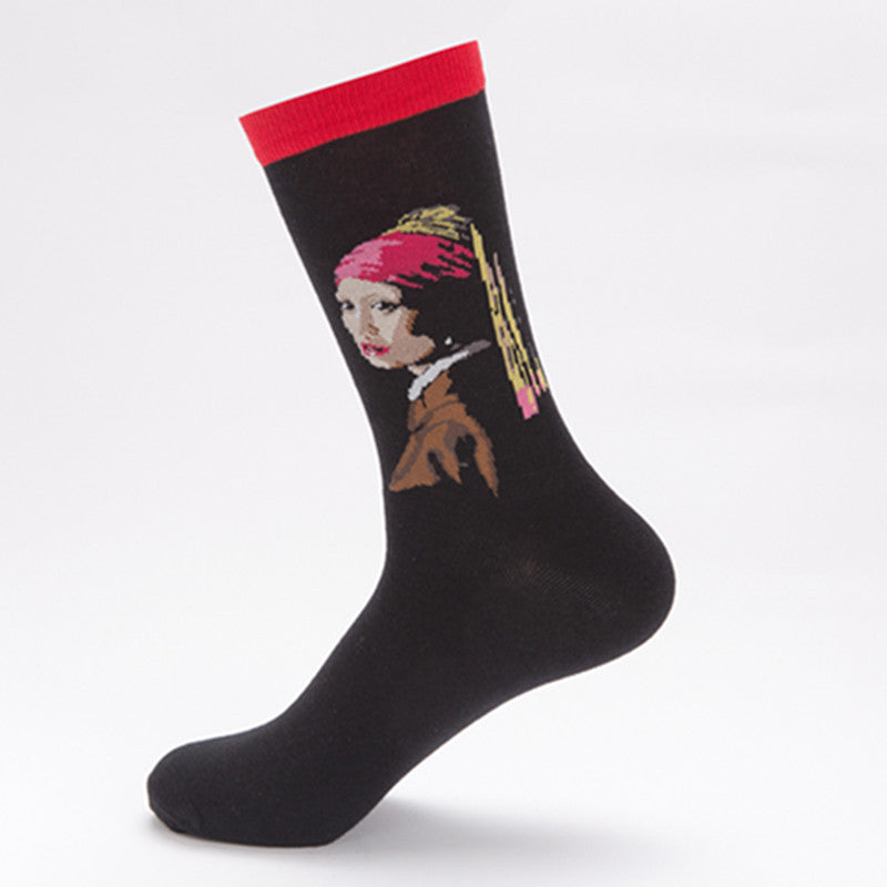 Art Portrait Crew Socks - Eden
