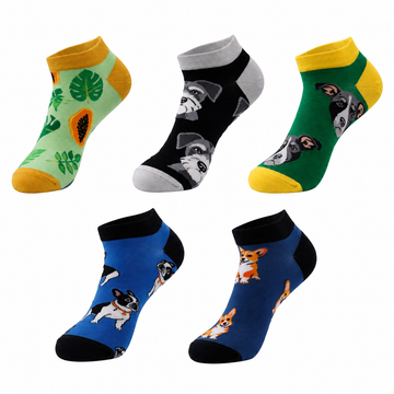 Unisex Ocean Animal Low Cut Socks – Fun Summer Cotton No-Show Socks