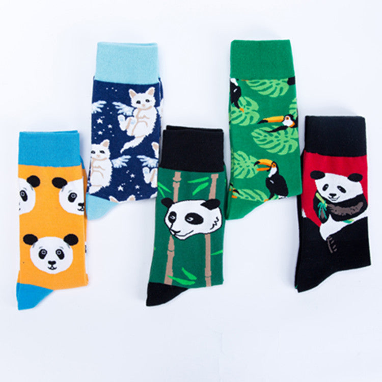 Panda Animal Crew Socks - Bamboo Panda