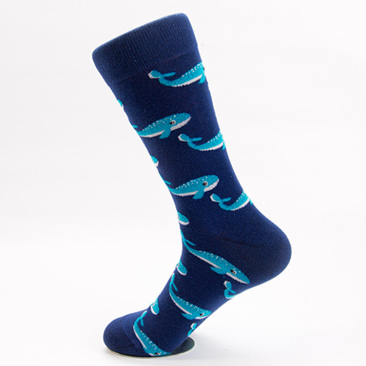 Cactus & Animal Crew Socks