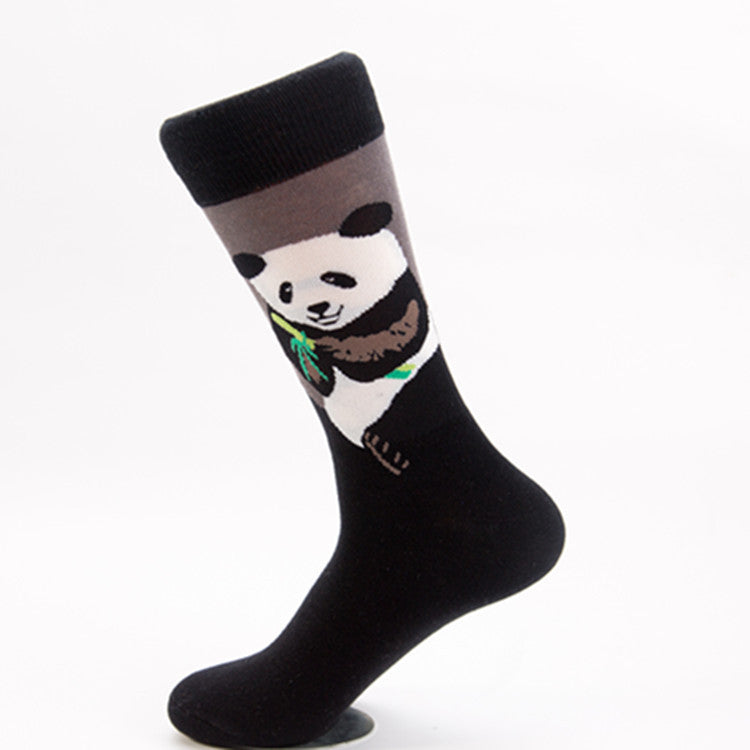 Cactus & Animal Crew Socks