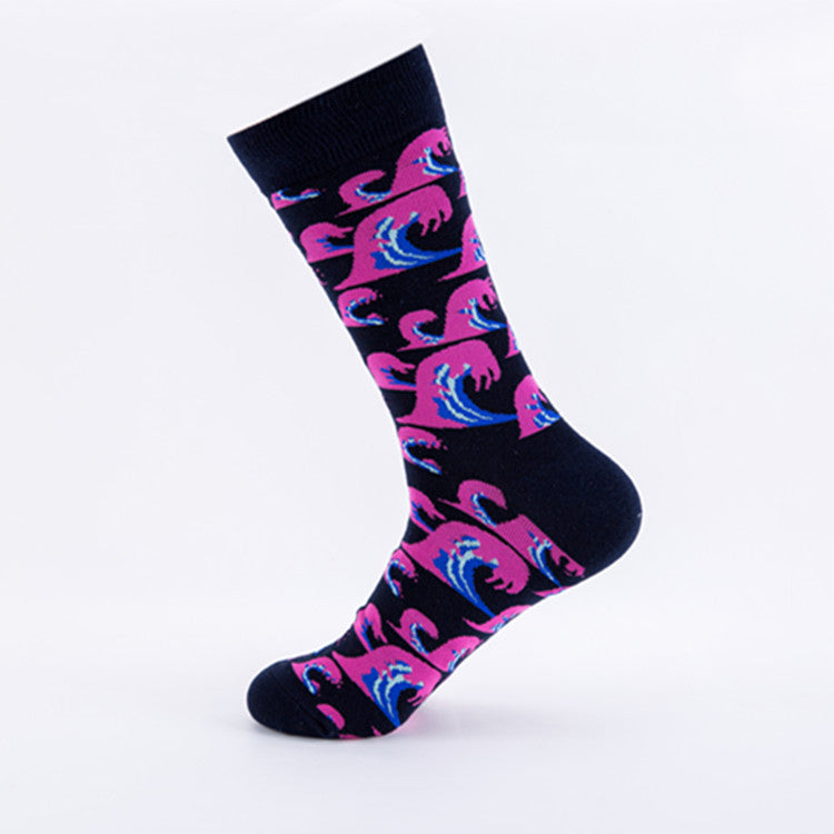 Ocean Wave Crew Socks