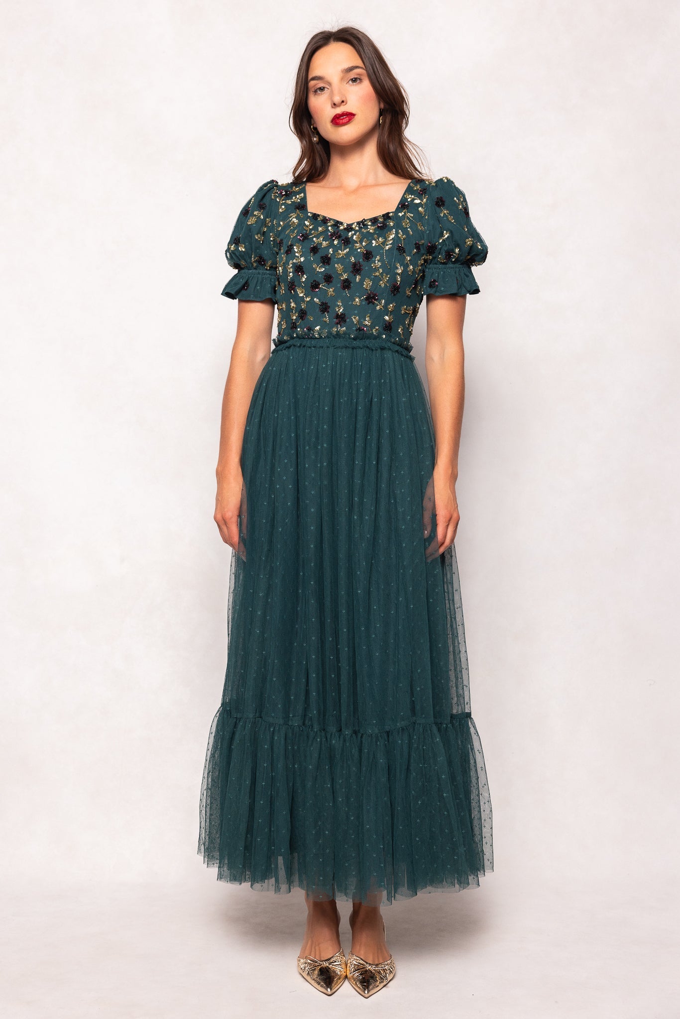 Adara Dress in Green