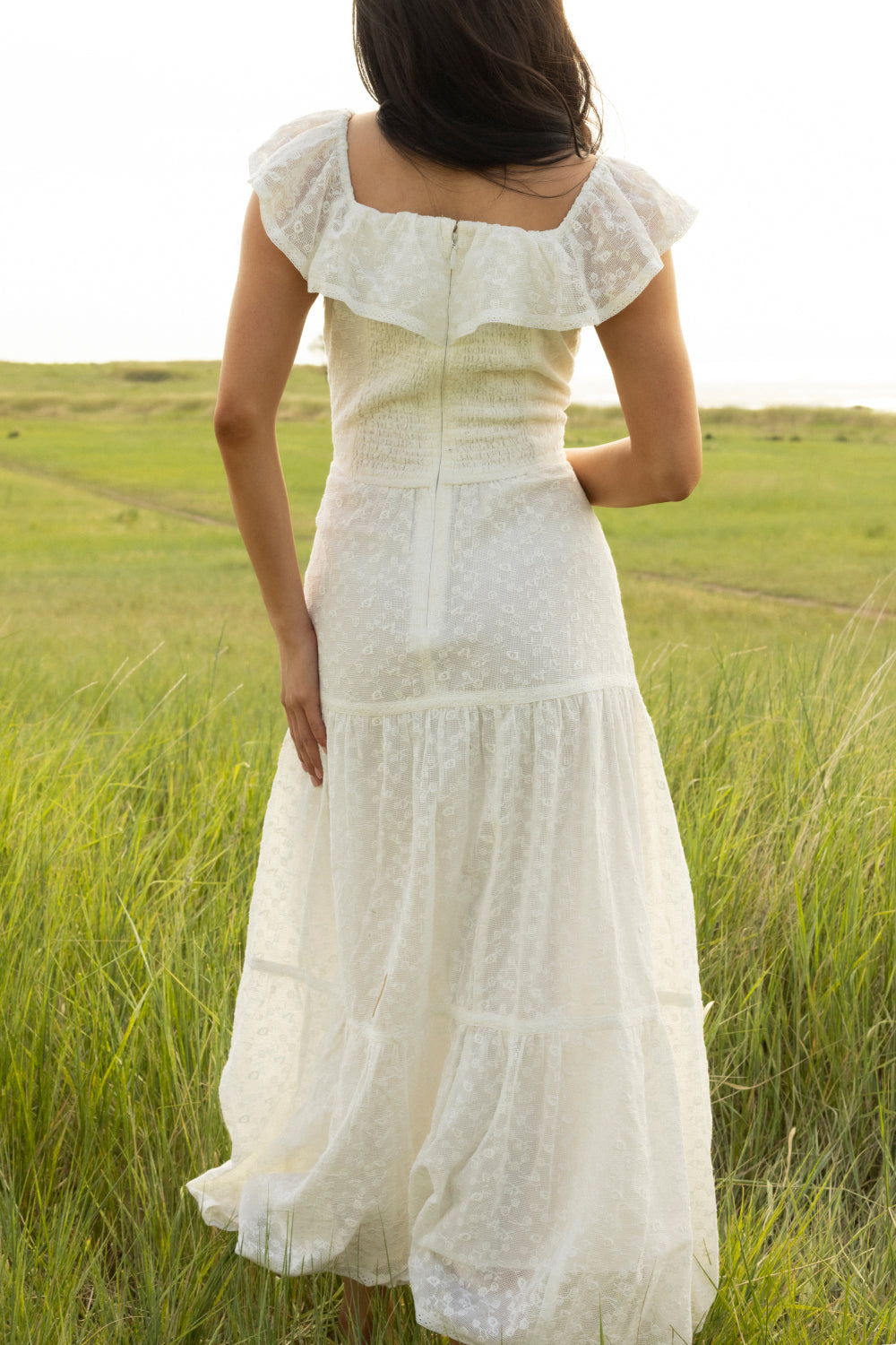 Alaina Dress in Ivory