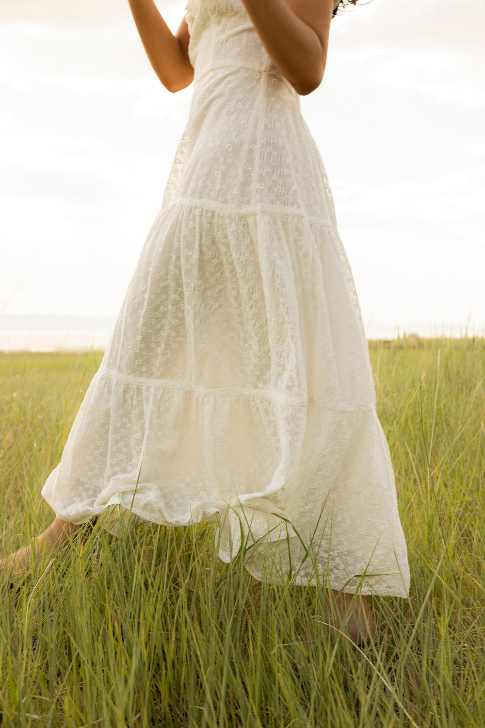 Alaina Dress in Ivory