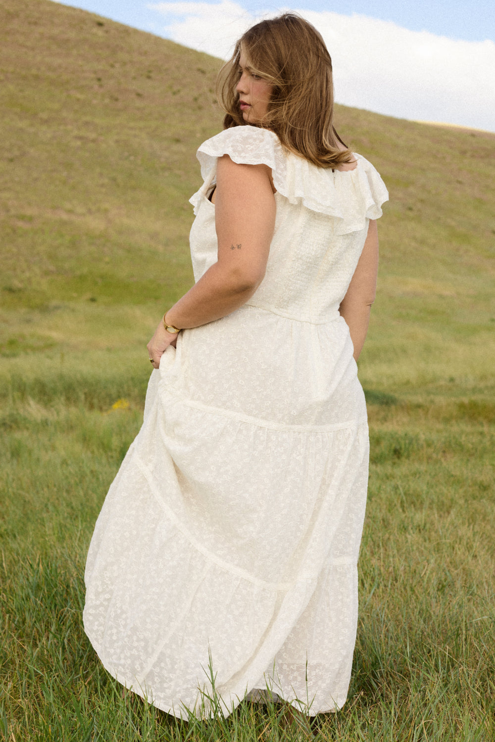 Alaina Dress in Ivory