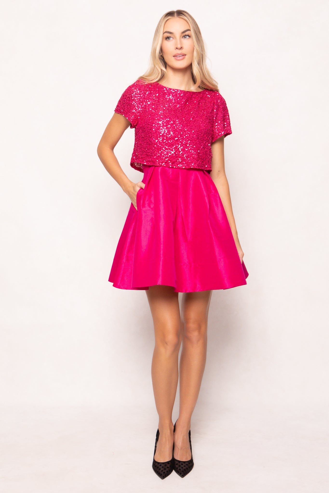Alexis Dress in Fuchsia