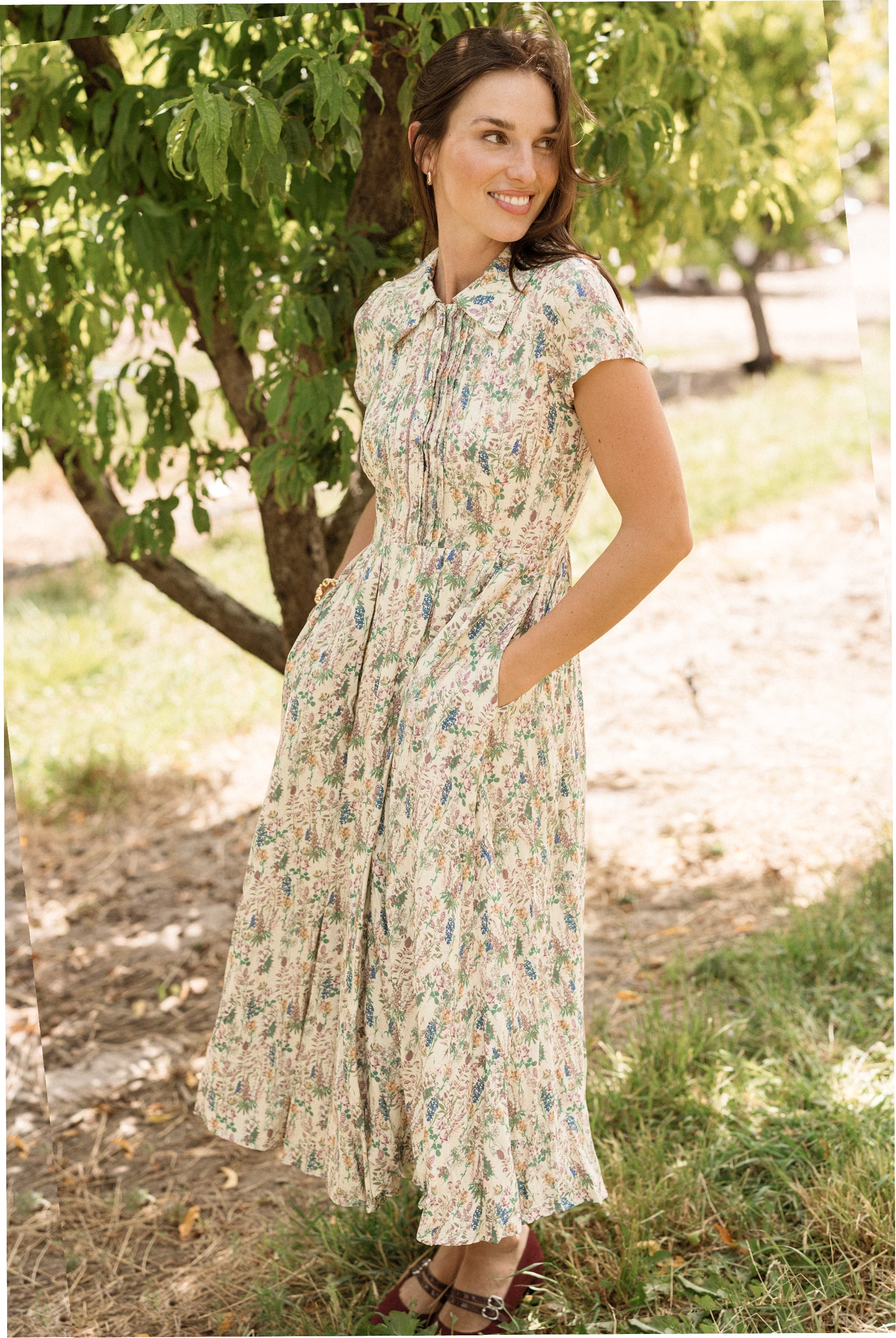 Amber Dress in Autumn Bouquet