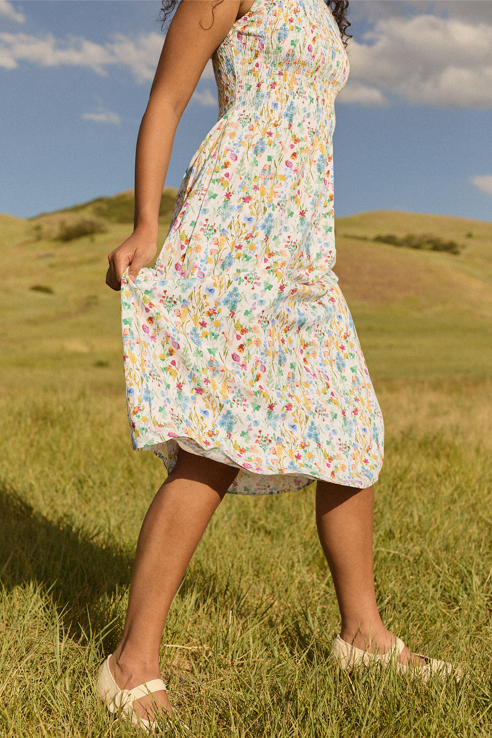 Ana Dress in Floral Fields
