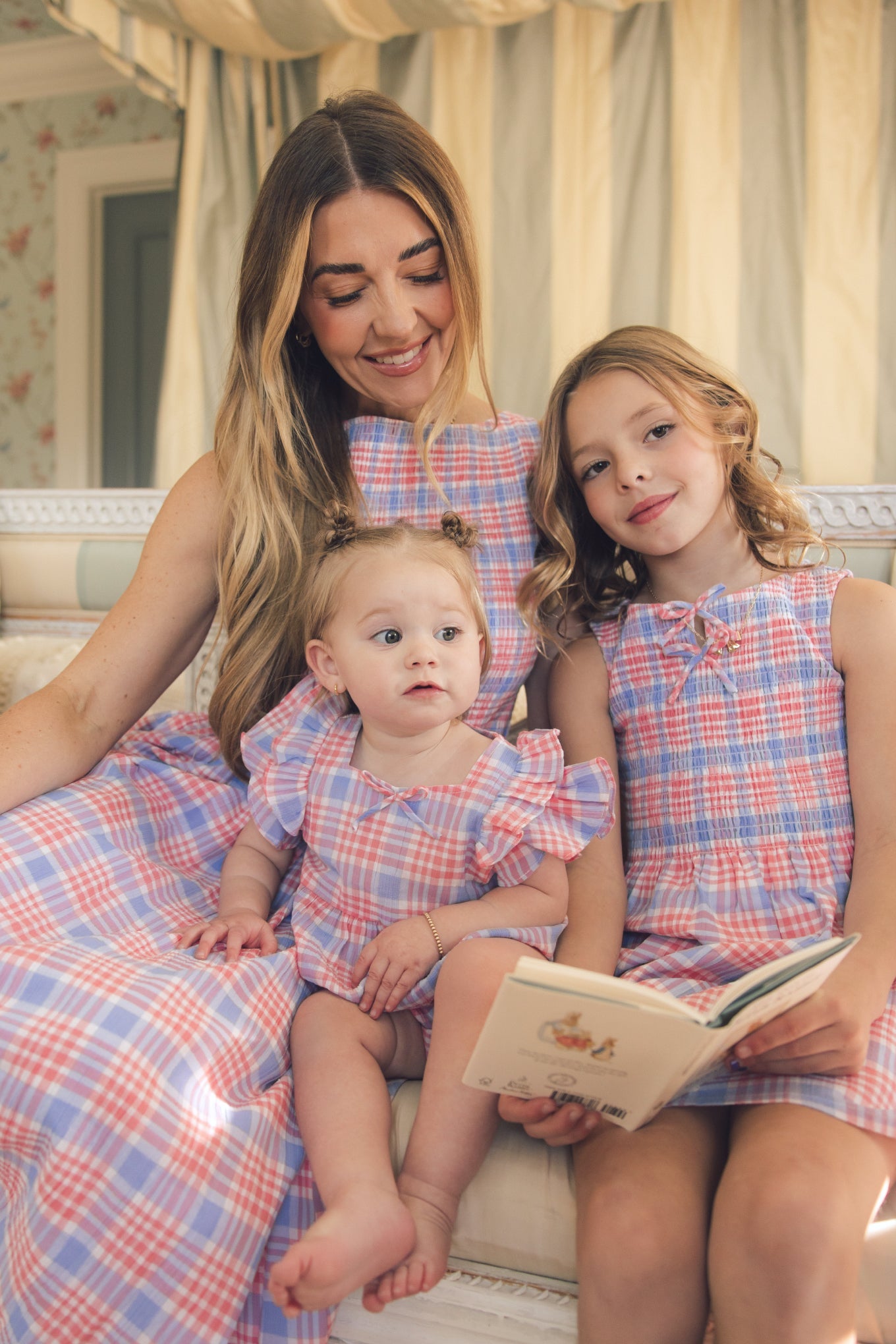 Ana Dress in Blossom Plaid