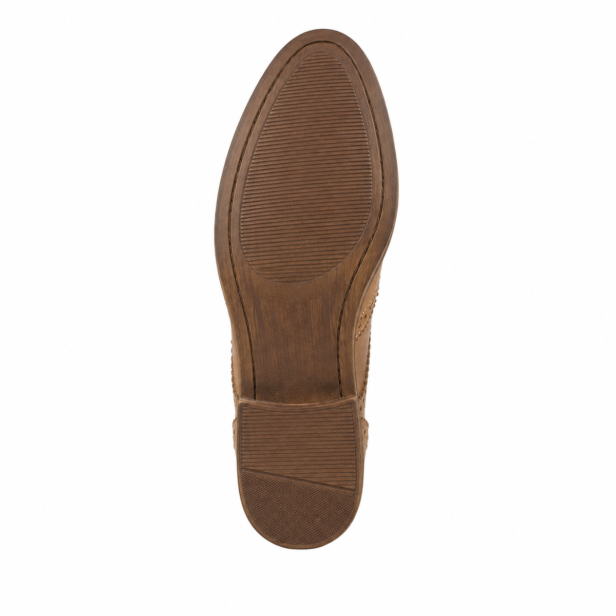 Women’s British-Inspired Lace-Up Brogue Shoes – Brown